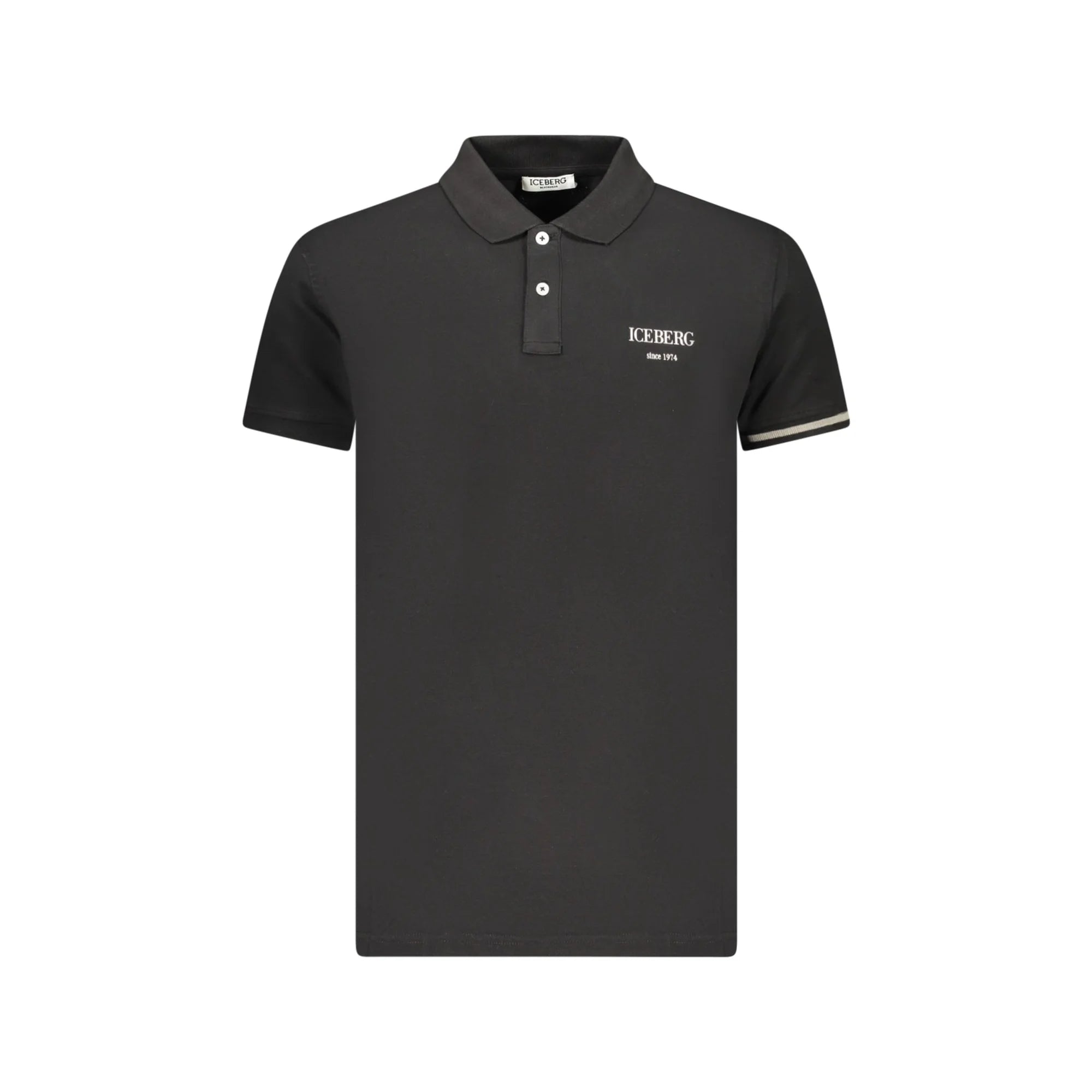 ICEBERG POLO MANICHE CORTE UOMO NERO